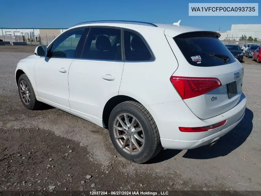 WA1VFCFP0CA093735 2012 Audi Q5