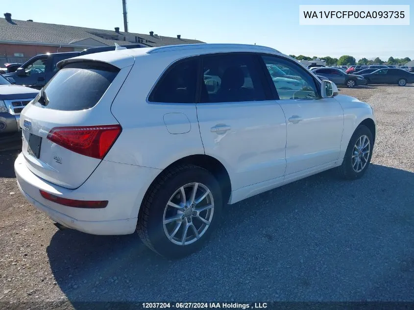 WA1VFCFP0CA093735 2012 Audi Q5