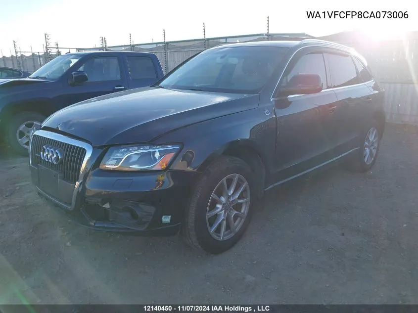 2012 Audi Q5 VIN: WA1VFCFP8CA073006 Lot: 12140450