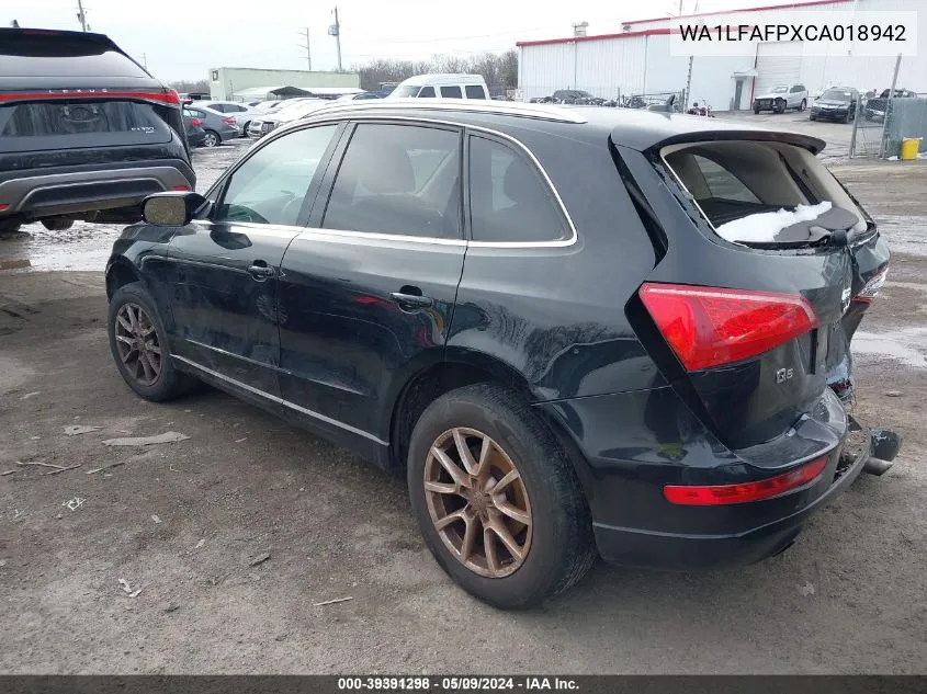 WA1LFAFPXCA018942 2012 Audi Q5 2.0T Premium