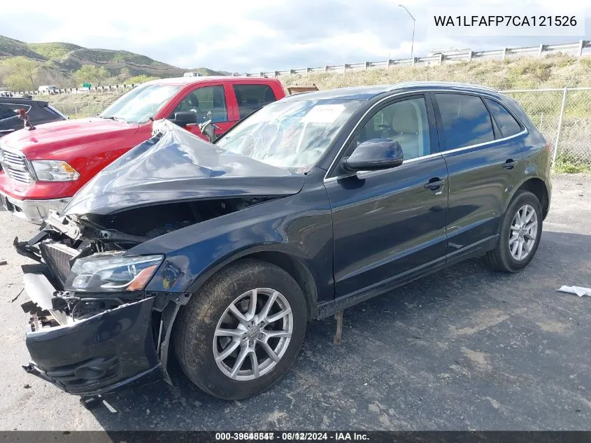 2012 Audi Q5 2.0T Premium VIN: WA1LFAFP7CA121526 Lot: 39648547