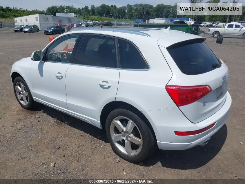 2012 Audi Q5 2.0T Premium VIN: WA1LFBFP0CA064205 Lot: 39672075