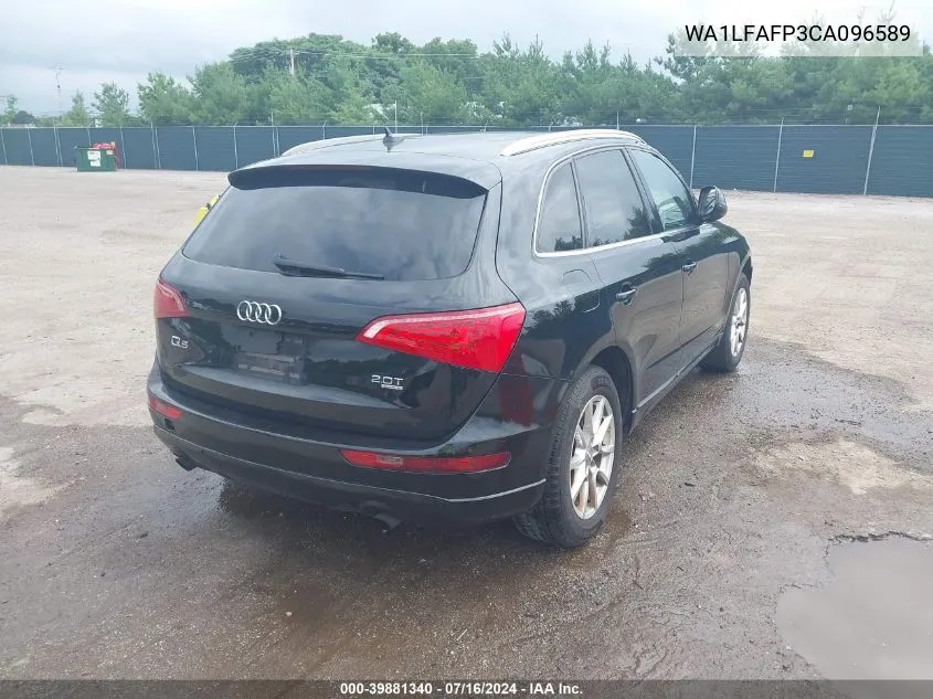 2012 Audi Q5 2.0T Premium VIN: WA1LFAFP3CA096589 Lot: 39881340