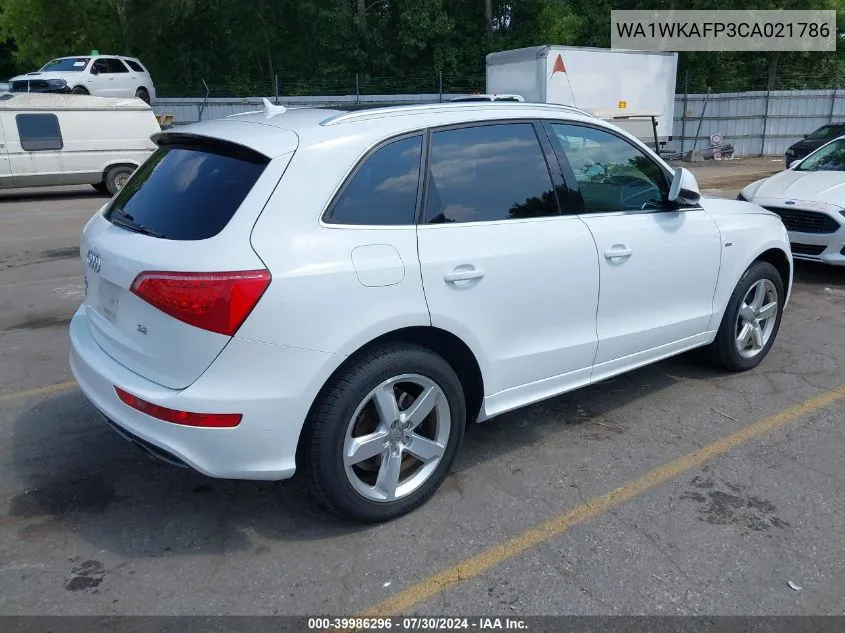 2012 Audi Q5 3.2 Premium VIN: WA1WKAFP3CA021786 Lot: 39986296