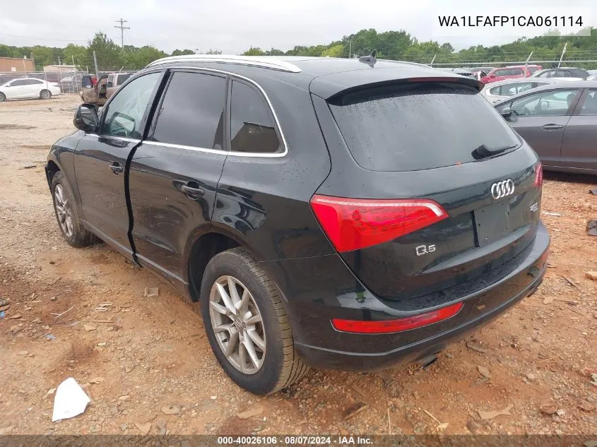 WA1LFAFP1CA061114 2012 Audi Q5 2.0T Premium