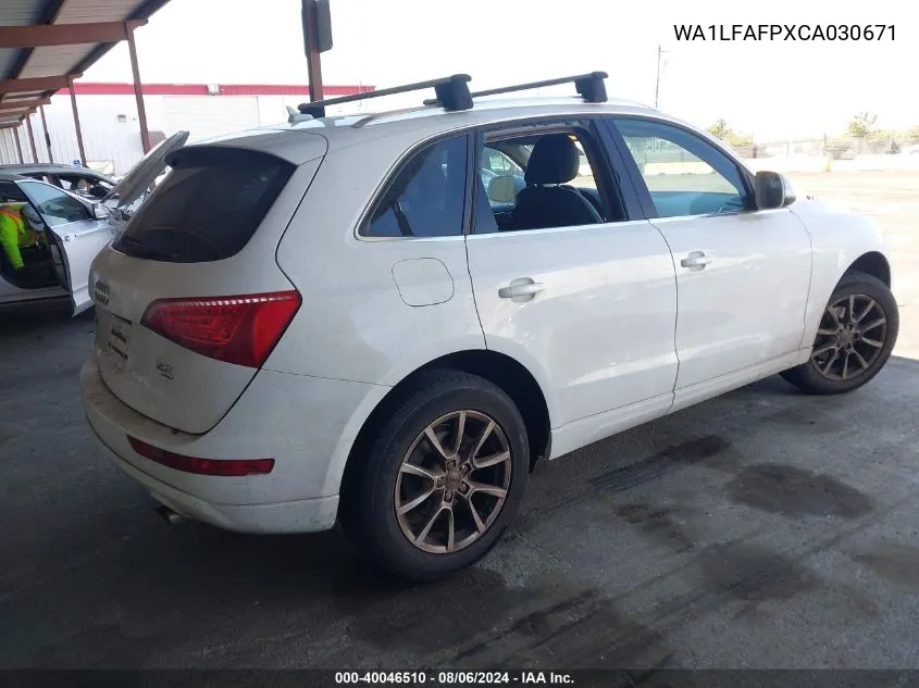 WA1LFAFPXCA030671 2012 Audi Q5 2.0T Premium