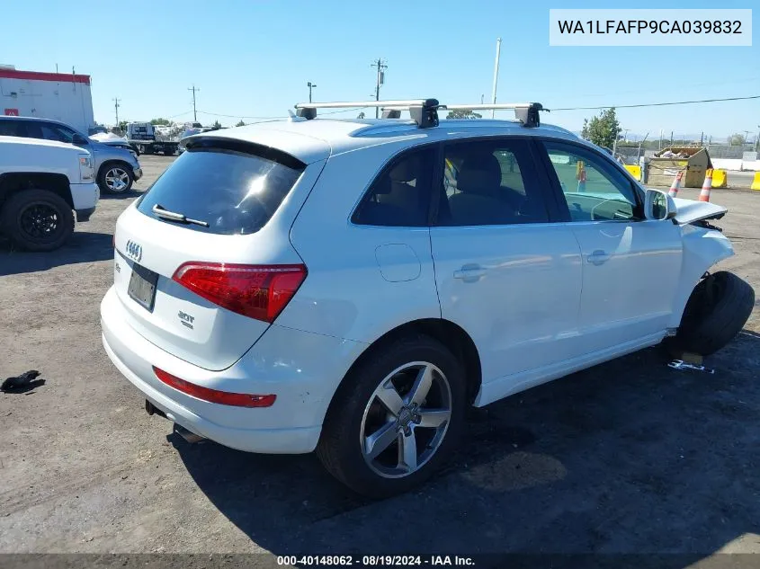 2012 Audi Q5 2.0T Premium VIN: WA1LFAFP9CA039832 Lot: 40148062