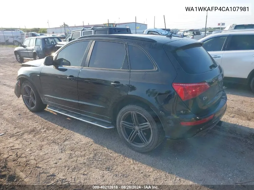 2012 Audi Q5 3.2 Premium VIN: WA1WKAFP4CA107981 Lot: 40212618