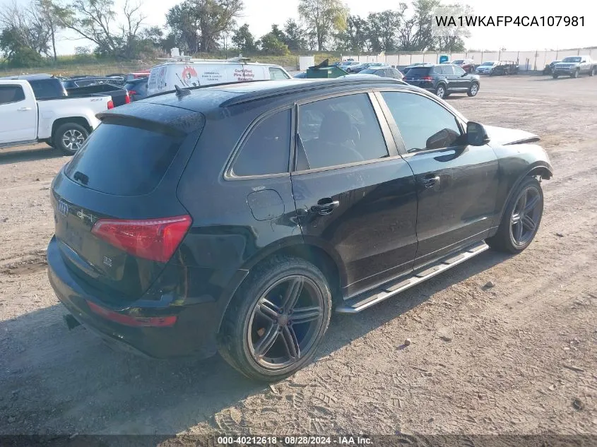 2012 Audi Q5 3.2 Premium VIN: WA1WKAFP4CA107981 Lot: 40212618