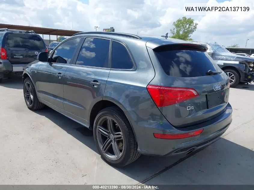 WA1WKAFP2CA137139 2012 Audi Q5 3.2 Premium