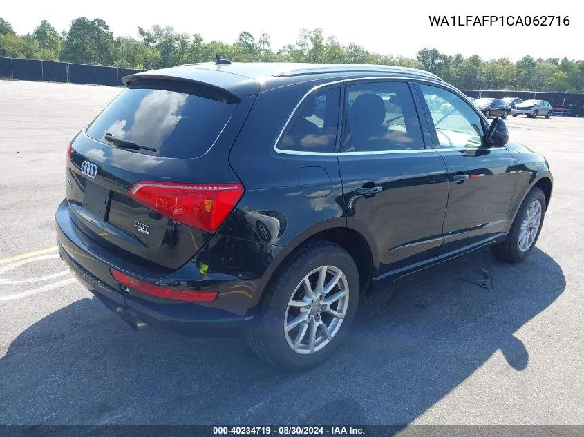 2012 Audi Q5 2.0T Premium VIN: WA1LFAFP1CA062716 Lot: 40234719