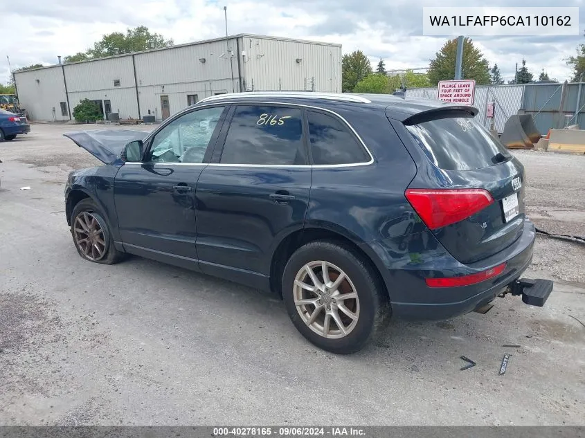 2012 Audi Q5 2.0T Premium VIN: WA1LFAFP6CA110162 Lot: 40278165