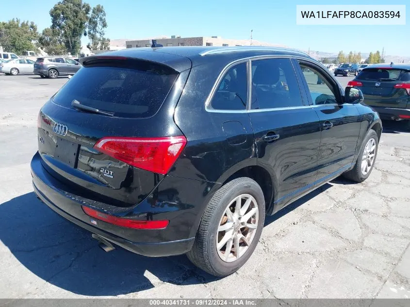 2012 Audi Q5 2.0T Premium VIN: WA1LFAFP8CA083594 Lot: 40341731