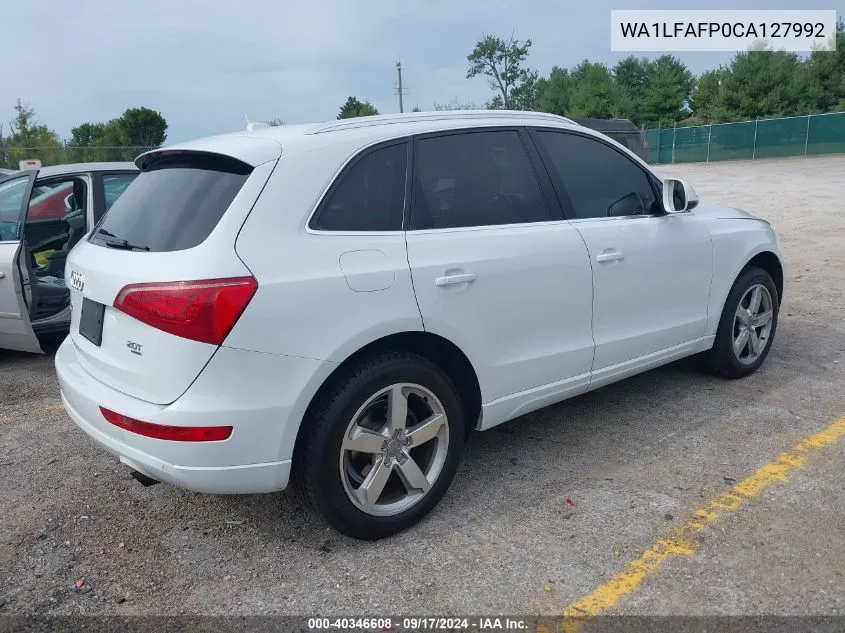 2012 Audi Q5 2.0T Premium VIN: WA1LFAFP0CA127992 Lot: 40346608