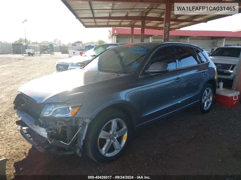 2012 Audi Q5 2.0T Premium VIN: WA1LFAFP1CA031465 Lot: 40426017