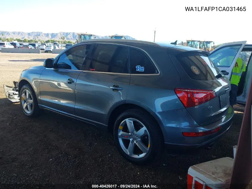 2012 Audi Q5 2.0T Premium VIN: WA1LFAFP1CA031465 Lot: 40426017