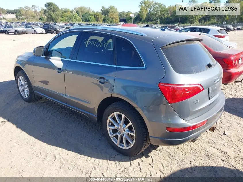 WA1LFAFP8CA102936 2012 Audi Q5 2.0T Premium