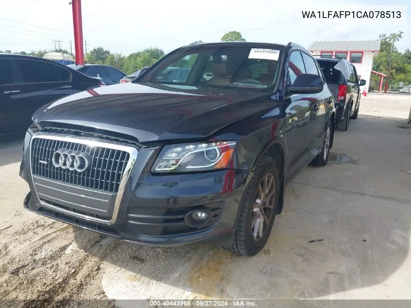 WA1LFAFP1CA078513 2012 Audi Q5 2.0T Premium