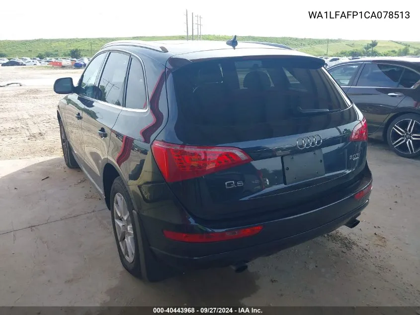 WA1LFAFP1CA078513 2012 Audi Q5 2.0T Premium