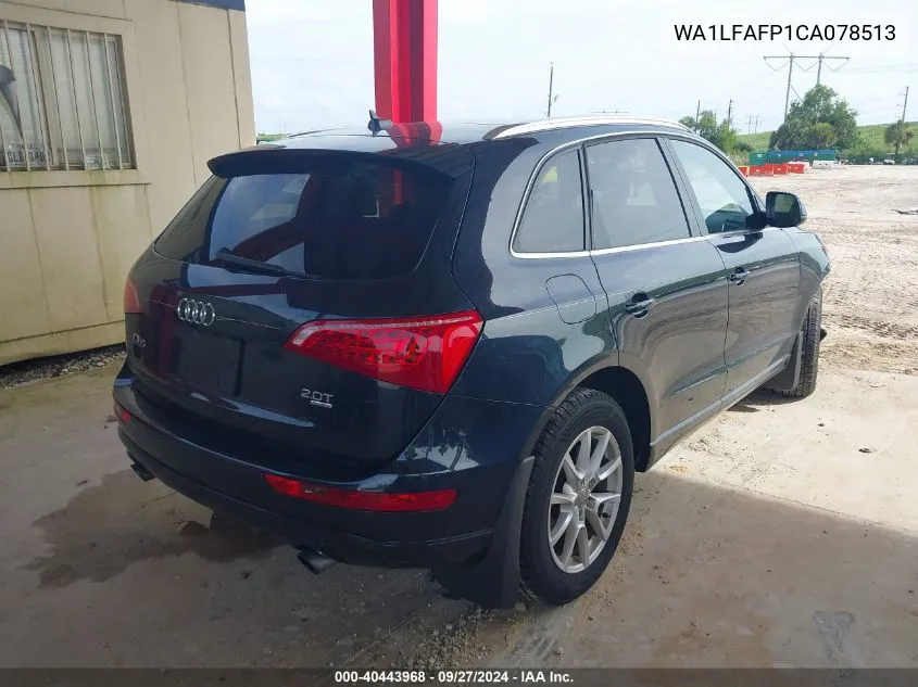 WA1LFAFP1CA078513 2012 Audi Q5 2.0T Premium