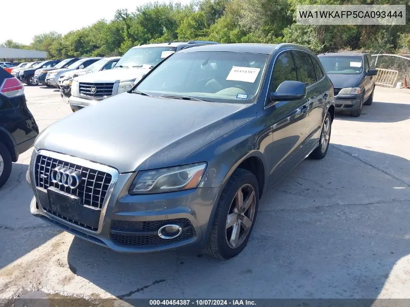 2012 Audi Q5 3.2 Premium VIN: WA1WKAFP5CA093444 Lot: 40454387