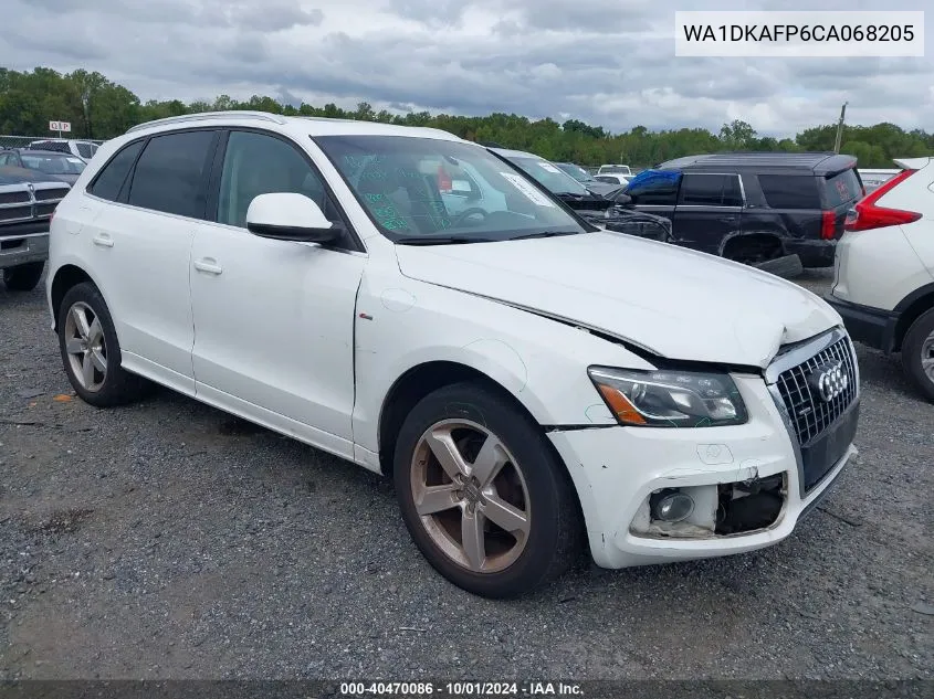 2012 Audi Q5 3.2 Premium Plus VIN: WA1DKAFP6CA068205 Lot: 40470086