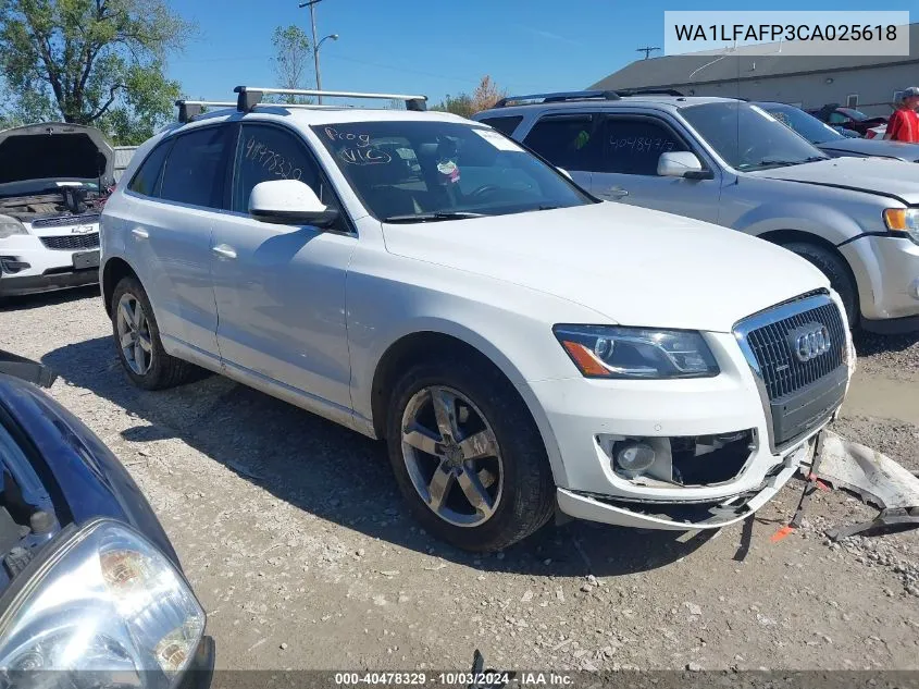 2012 Audi Q5 2.0T Premium VIN: WA1LFAFP3CA025618 Lot: 40478329