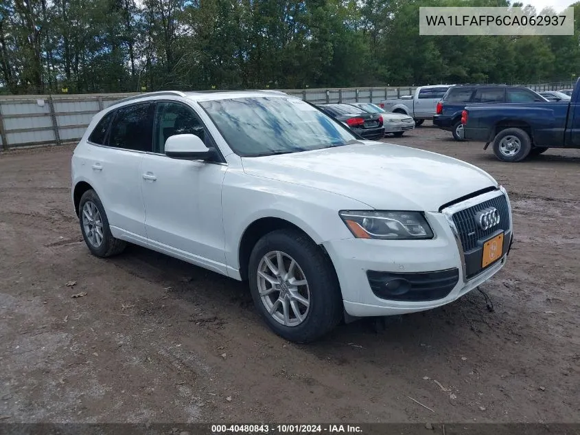 2012 Audi Q5 2.0T Premium VIN: WA1LFAFP6CA062937 Lot: 40480843