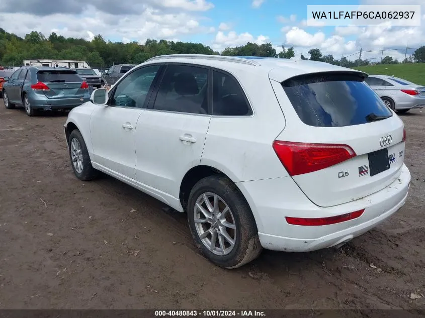 WA1LFAFP6CA062937 2012 Audi Q5 2.0T Premium