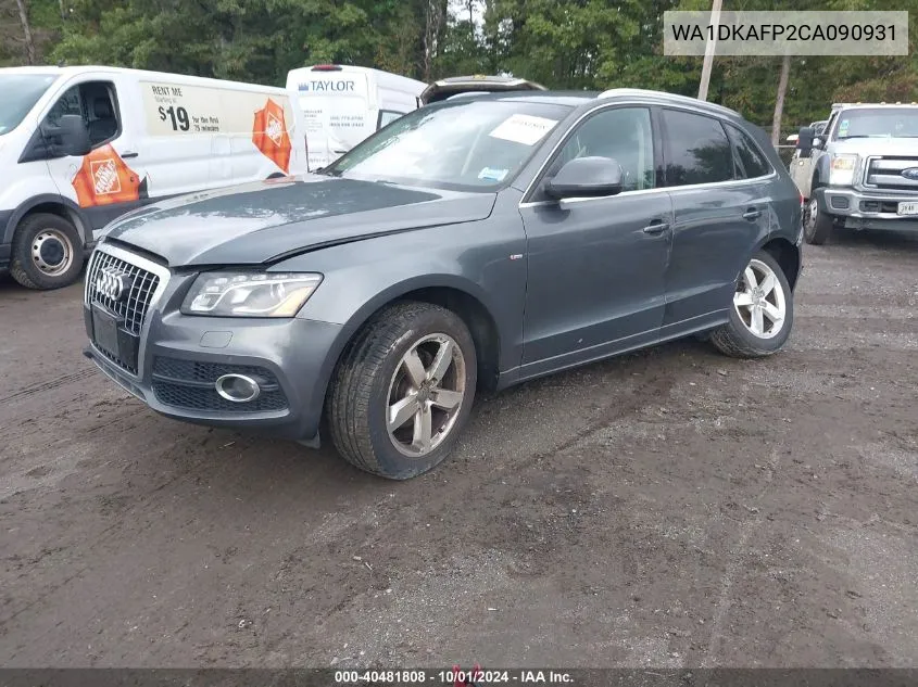 2012 Audi Q5 3.2 Premium Plus VIN: WA1DKAFP2CA090931 Lot: 40481808