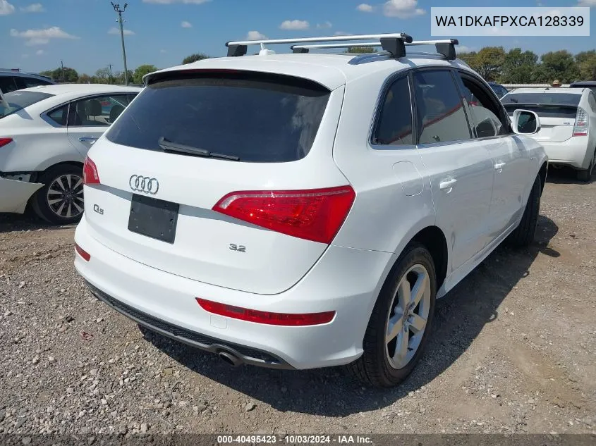 2012 Audi Q5 3.2 Premium Plus VIN: WA1DKAFPXCA128339 Lot: 40495423