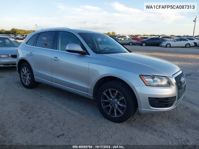 2012 Audi Q5 2.0T Premium VIN: WA1CFAFP5CA087313 Lot: 40589784