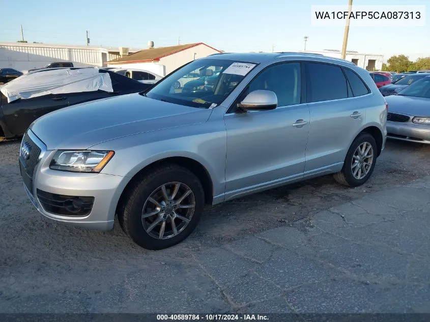 2012 Audi Q5 2.0T Premium VIN: WA1CFAFP5CA087313 Lot: 40589784