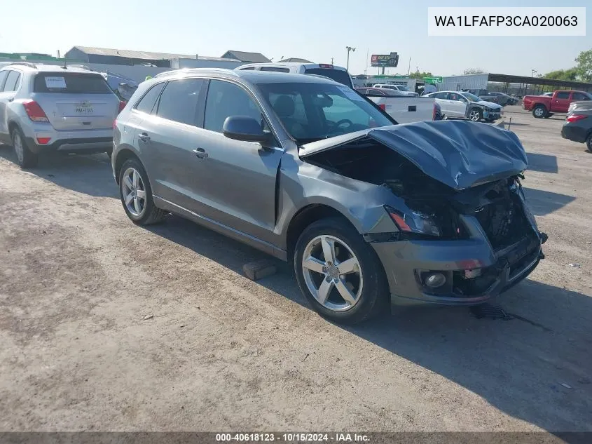 2012 Audi Q5 2.0T Premium VIN: WA1LFAFP3CA020063 Lot: 40618123