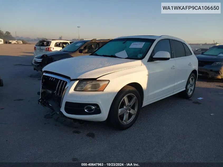 2012 Audi Q5 3.2 Premium VIN: WA1WKAFP9CA106650 Lot: 40647963