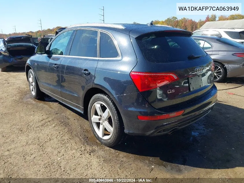 2012 Audi Q5 3.2 Premium Plus VIN: WA1DKAFP7CA063949 Lot: 40663846