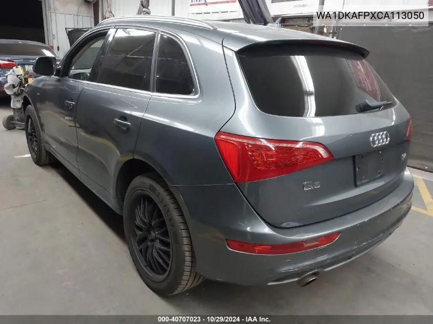 2012 Audi Q5 3.2 Premium Plus VIN: WA1DKAFPXCA113050 Lot: 40707023