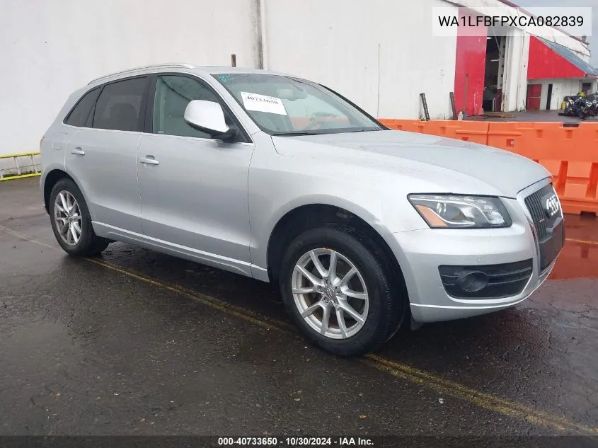 2012 Audi Q5 2.0T Premium VIN: WA1LFBFPXCA082839 Lot: 40733650