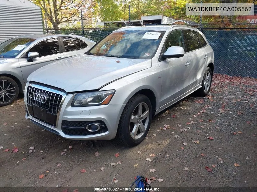 2012 Audi Q5 3.2 Premium Plus VIN: WA1DKBFP4CA005562 Lot: 40736327