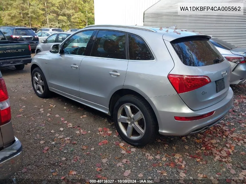 2012 Audi Q5 3.2 Premium Plus VIN: WA1DKBFP4CA005562 Lot: 40736327