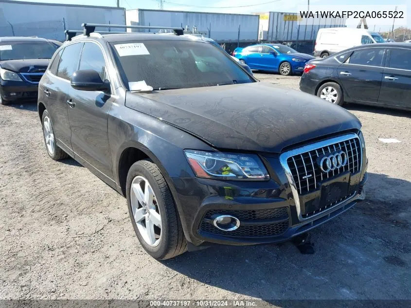 2012 Audi Q5 3.2 Premium VIN: WA1WKAFP2CA065522 Lot: 40737197