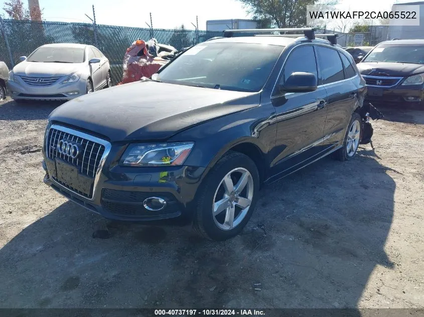 2012 Audi Q5 3.2 Premium VIN: WA1WKAFP2CA065522 Lot: 40737197