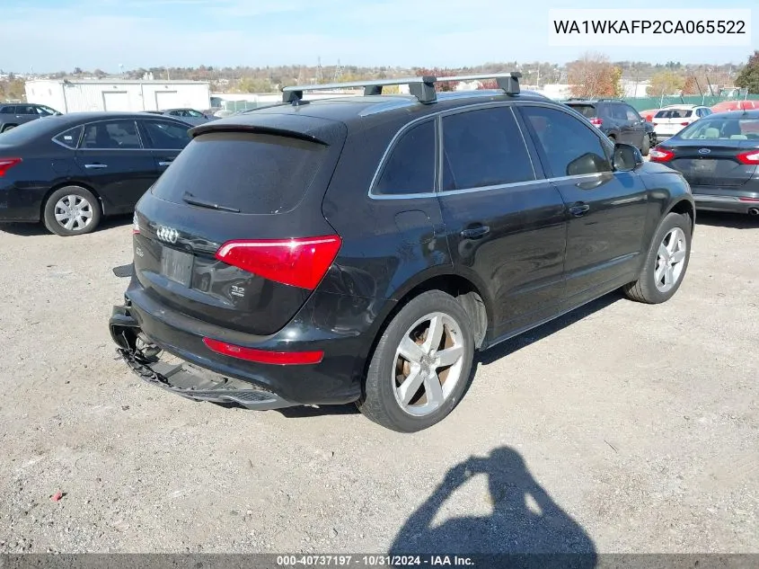 2012 Audi Q5 3.2 Premium VIN: WA1WKAFP2CA065522 Lot: 40737197