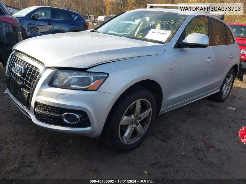 2012 Audi Q5 3.2 Premium Plus VIN: WA1DKAFP3CA073703 Lot: 40738992