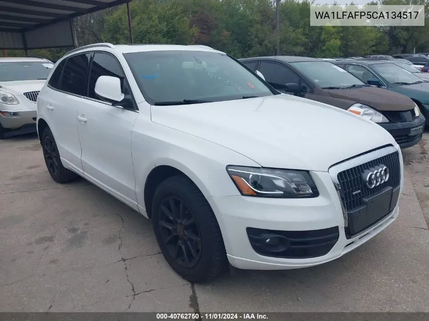 2012 Audi Q5 2.0T Premium VIN: WA1LFAFP5CA134517 Lot: 40762750