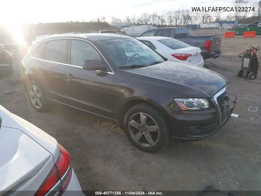 2012 Audi Q5 2.0T Premium VIN: WA1LFAFP5CA123274 Lot: 40771258