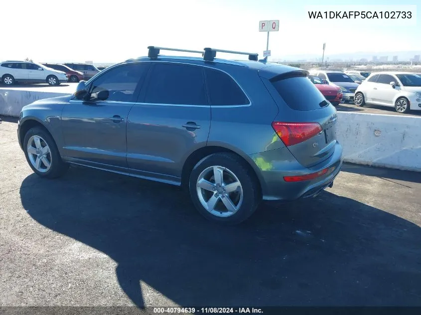 2012 Audi Q5 3.2 Premium Plus VIN: WA1DKAFP5CA102733 Lot: 40794639