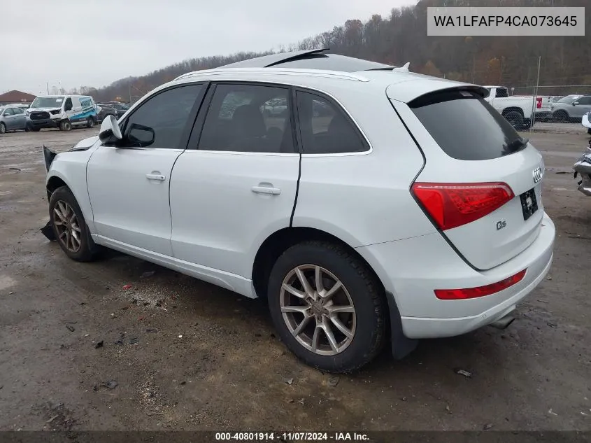 2012 Audi Q5 2.0T Premium VIN: WA1LFAFP4CA073645 Lot: 40801914