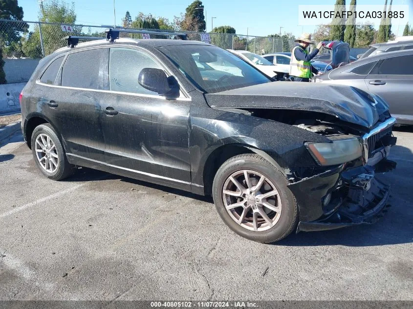 2012 Audi Q5 2.0T Premium VIN: WA1CFAFP1CA031885 Lot: 40805102