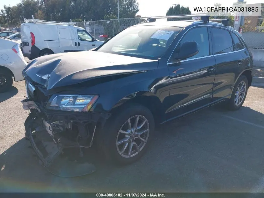 2012 Audi Q5 2.0T Premium VIN: WA1CFAFP1CA031885 Lot: 40805102